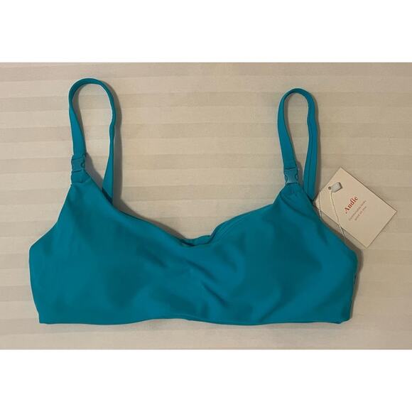 ANDIE SWIM - The Riviera Top - Size S - Aqua - NWT - Picture 2 of 6